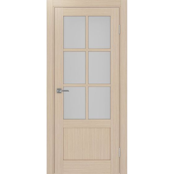 Купить Межкомнатная дверь экошпон Турин 541ПФ.2221 дуб белёный остеклённая