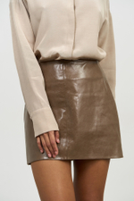 Юбка трапеция мини