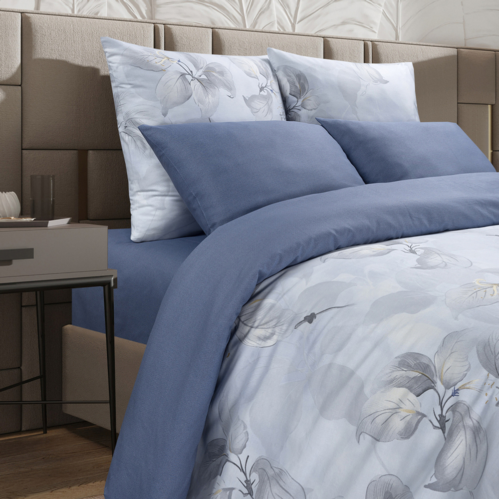 Комплект постельного белья Harmonica 1.5 сп САТИН "Гранден" (нав. 70х70 или 50х70)