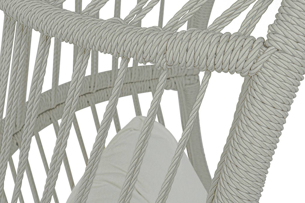 "Севилья" кресло-кокон из искусственного ротанга, цвет светло-серый