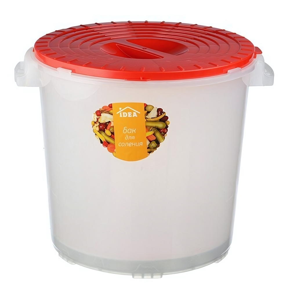 Бак пищевой для соления 25л (корпус+крышка+гнет) М2406
