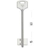 Заготовка сувальдного ключа 12722 ELB15D