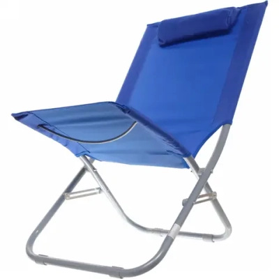 Шезлонг 47*80см «Мальта» с подголовником, синий ДоброСад