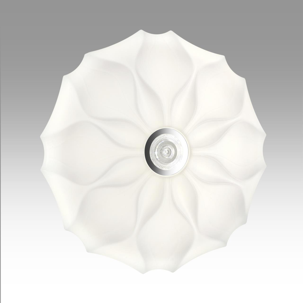 7688/DL PALE SN Светильник пластик/белый/серебристый LED 48Вт 4000К D385 IP43 RONI