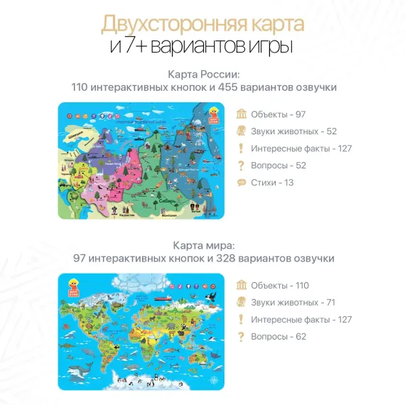 Интерактивная 2-х сторонняя карта «Любозверики» - фото: 4