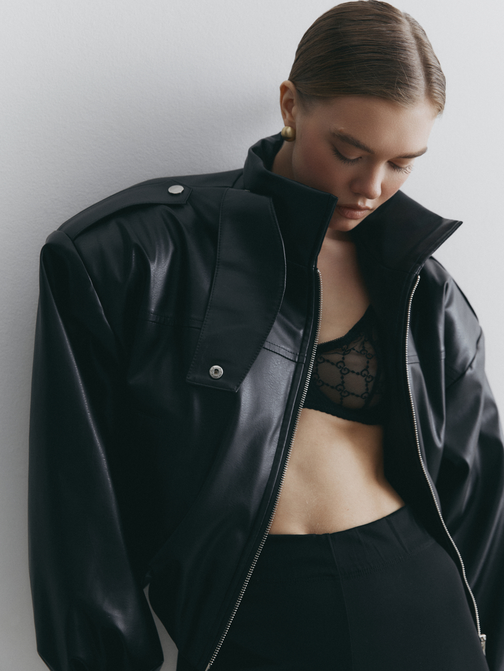 Бомбер утепленный `Пульс`, цвет чёрный