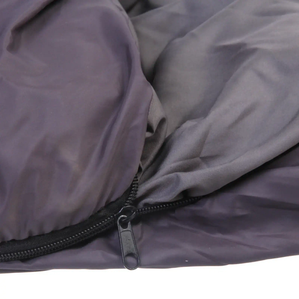 Спальник одеяло с капюшоном 220*85см 2000гр серо-синий +0С