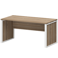 Стол руководителя НТМ-160 Дуб сафари/Белый 1600x800x750 Аргентум-М