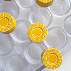 865 | Форма для шоколадных изделий "Колпачок" (275х175 мм)