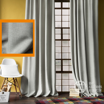 Готовые шторы для гостиной ДЖЕРРИИ (арт. BL01-274-04) - (140х270)х2 см. - серо-бежевые