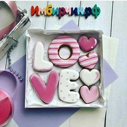 Имбирные пряники Любовь