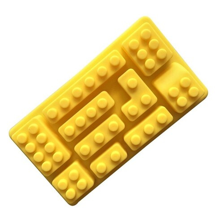 Форма для шоколада Лего Микс 10шт, цветной силикон (Китай)