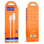 Кабель USB - Micro HOCO X65 (белый) 1м