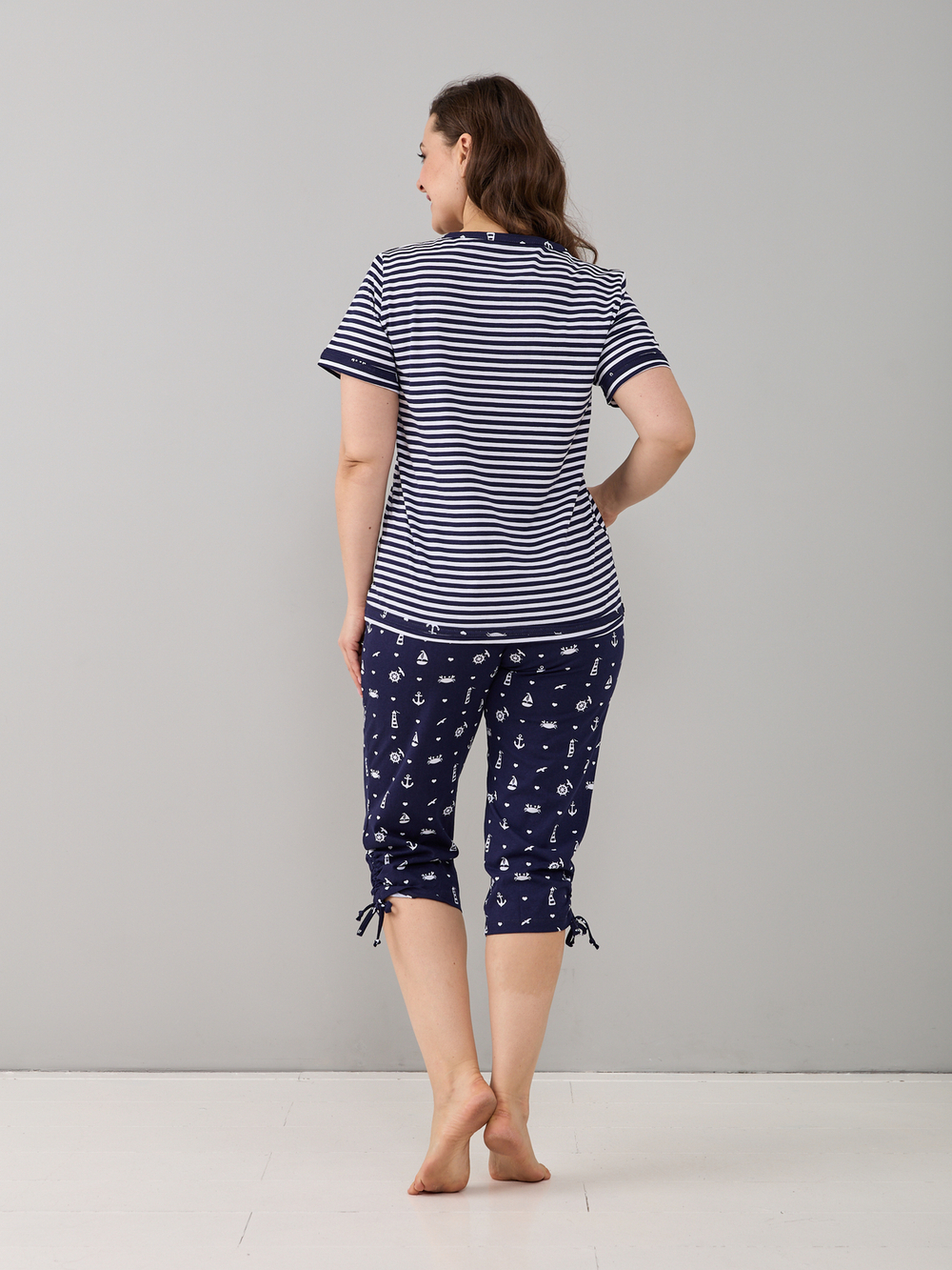 Пижама с бриджами КД-61/морская