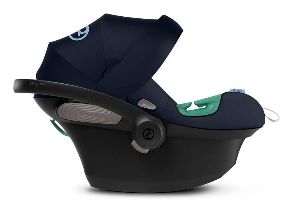 Коляска 3 в 1 Cybex Priam IV Chrome Brown complete и автокресло Aton S2 i-Size Ocean Blue Off White