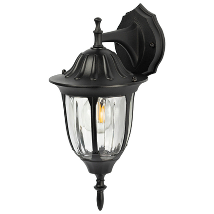 Светильник уличный настенный ЭРА «Галатея» GBW-105-1-BL-0380 230В Е27 IP54 чёрный вниз