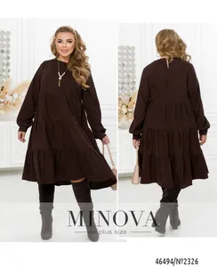 Платье 2326-коричневый Minova