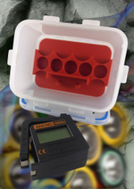 Бокс водонепроницаемый для аккумуляторов (с ячейкой для измерителя)