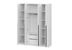 Шкаф четырехстворчатый Берген 1600 (белое дерево/белое дерево), Интерьер Центр, г.Пенза