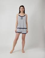 Пижама шорты майка т/бр 266