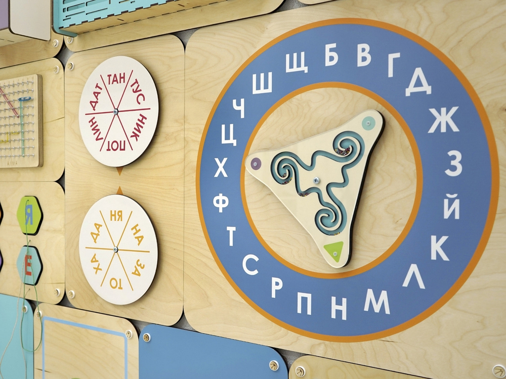 Дидактическая настенная панель для кабинета Логопеда Азбука речи