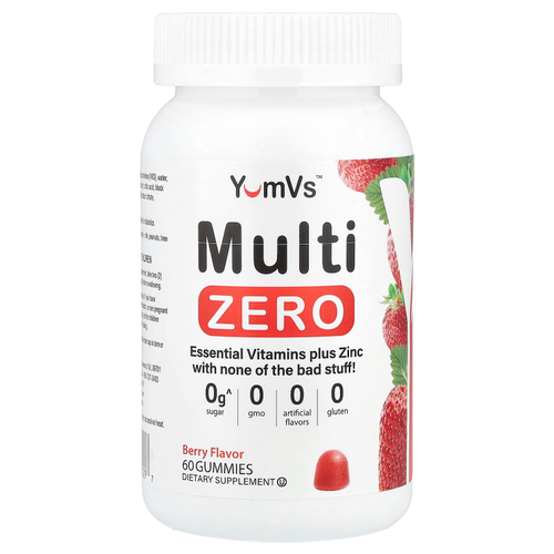 YumVs, Multi Zero, ягодный, 60 жевательных мармеладок