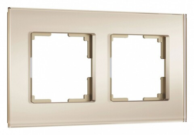 Рамка на 2 поста Werkel Senso (шампань, стекло soft-touch) W0023111