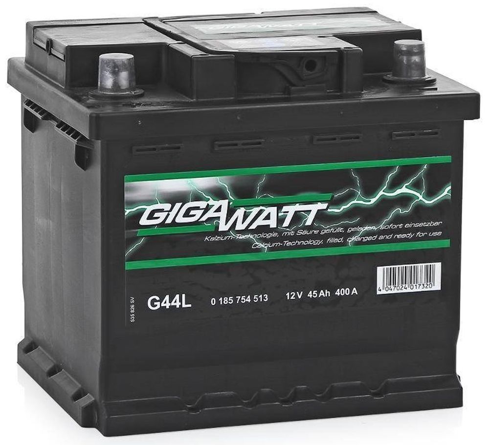 GIGAWATT 6CT- 45 аккумулятор