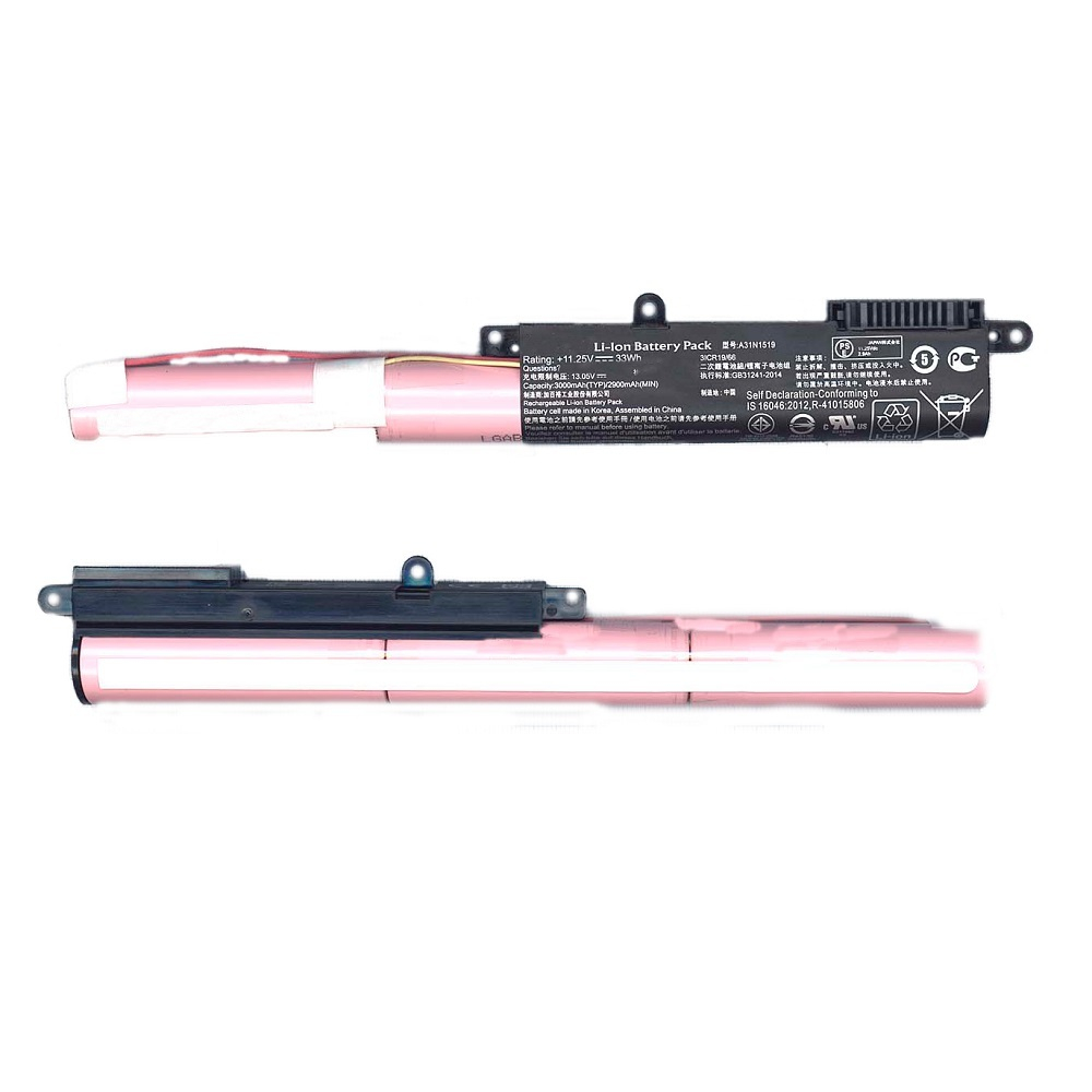 Аккумуляторная батарея для ноутбука Asus X540LA (A31N1519) 10.8-11.25V 33-36Wh черная