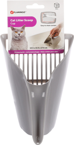 Совок для кошачьего туалета, серый, Flamingo