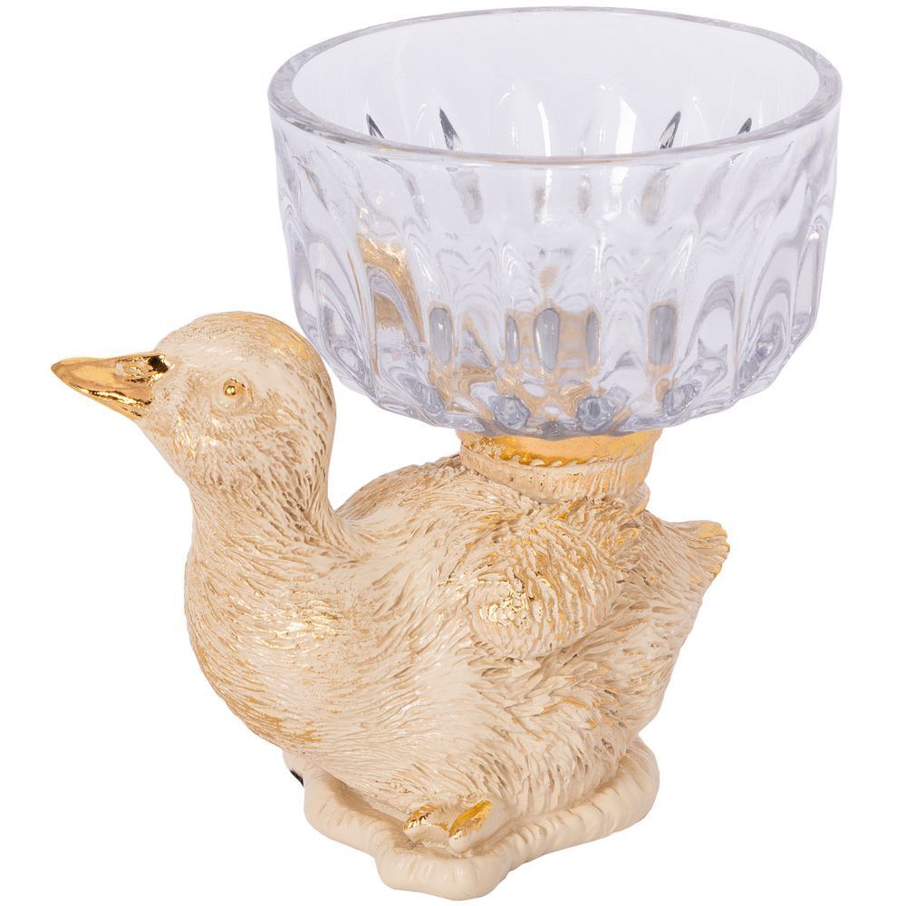 Фруктовница-конфетница Уточка Ханни Айвори