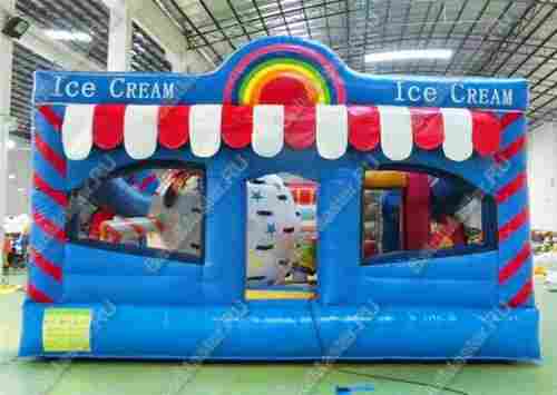 Коммерческий надувной батут "Мороженое" 6*6*3.5 м
