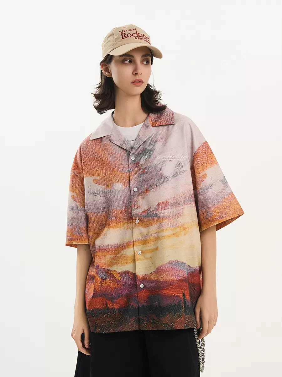 Рубашка HARSHandCRUEL "Great Sunset" Short Sleeve Shirt