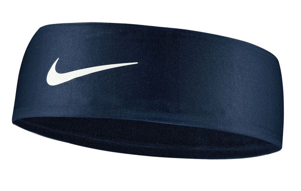 Резинка на голову Nike Dri-Fit Fury Headband - midnight navy/white