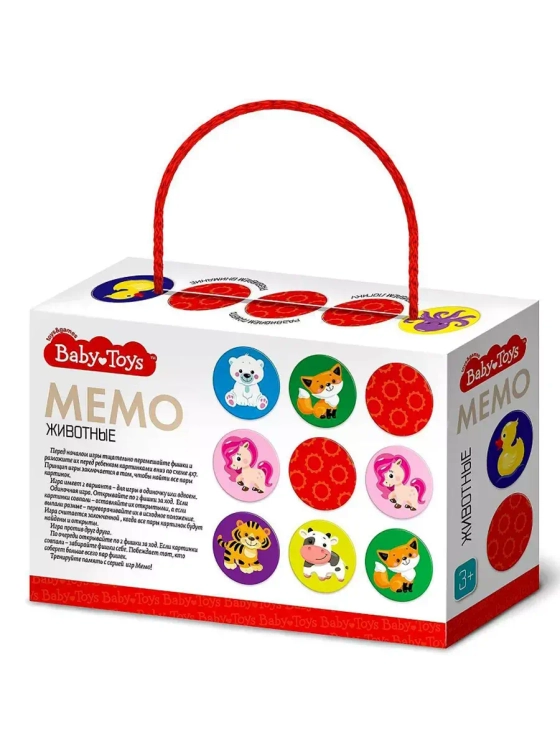 Настольная игра Мемо Животные Baby Toys