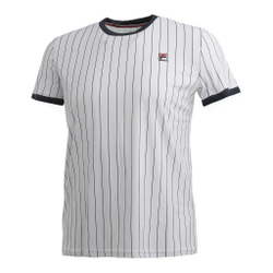 Мужское теннисное поло Fila Stripes T-Shirt Men - White, Dark Blue