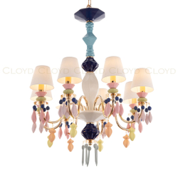 Люстра Cloyd LOTTIE-A C8 / Ø63 см- цветная керамика (арт.11044)