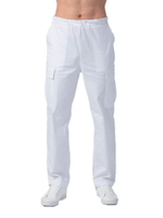 Брюки медицинские мужские Dr. Nice DRN640 с карманами, белые, 48
