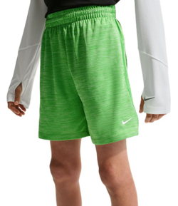Детские теннисные шорты Nike Kids Dri-FIT Multi Big Training - mean green/light liquid lime/heather/white