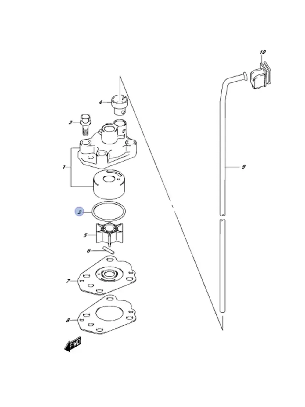 Кольцо уплотнительное 09280-33005-000