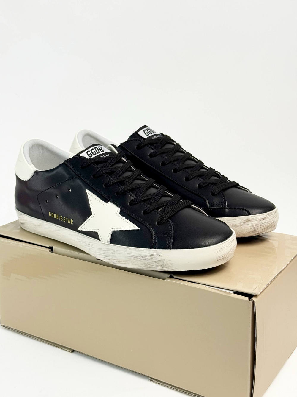 Кеды Golden Goose Superstar #B128 (черн.)