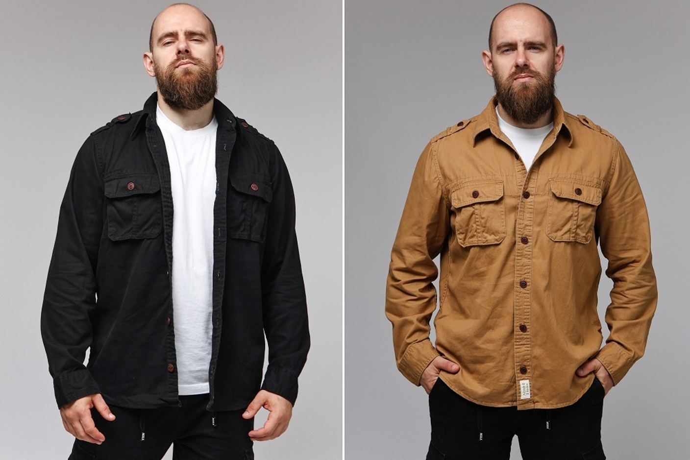 Как выбрать мужскую рубашку милитари по размеру и фигуре