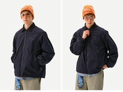 Куртка Nothomme Monterest Outdoor Water-Repellent Vintage Corduroy Lapel Loose Fit Coach Jacket