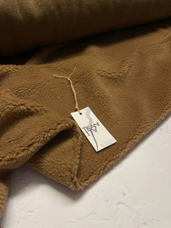 Мех искусственный однотонный "Teddy Bear" (Max Mara, 75%пэ/25%шерсть, Кэмел, 150)