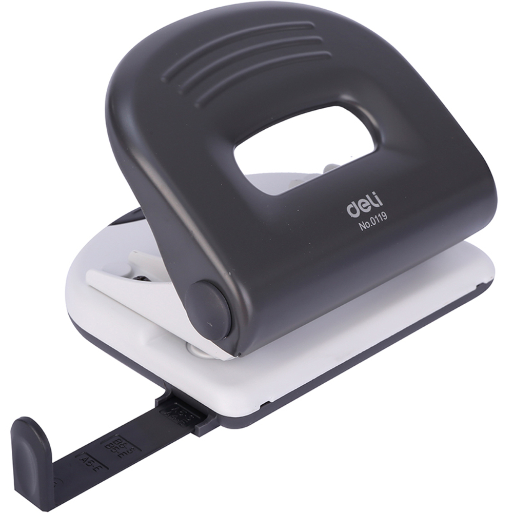 Дырокол DELI, до 25 листов, металлический корпус
