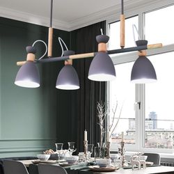 Подвесной реечный светильник TRIF WOOD LONG Green