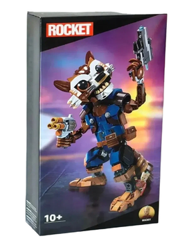 Конструктор Super Heroes " Енот Ракета и Малыш Грут " , 650 дет.