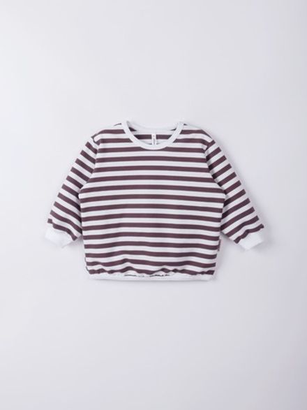 Свитшот облегченный "Полоска Шоколад" 7+