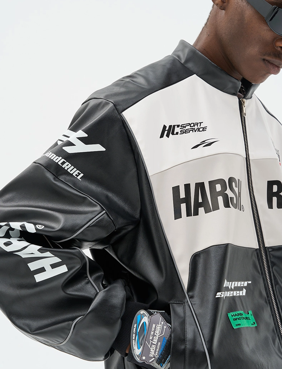 Куртка HARSHandCRUEL "Racing" V2 Leather Jacket