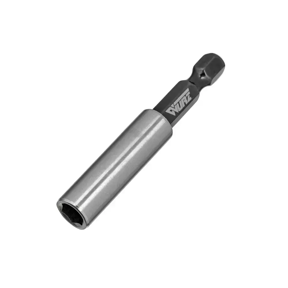 Адаптер для бит магнитный удлинитель (нержавеющая сталь) 60мм WURZ 3366-1